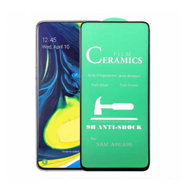 Transparent ceramic screen protector glass samsung A80